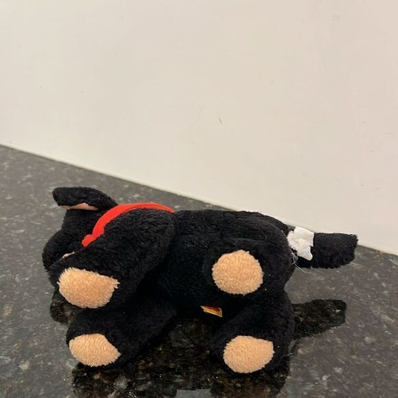 Build A Bear Accessory Mini Black Lab Puppy Dog Red Bandana w/ Magnet 6” P10 - Picture 5 of 6